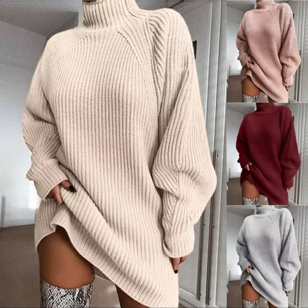 Oversized Cream Knit Sweater ❄️ - Picture 2 of 4
